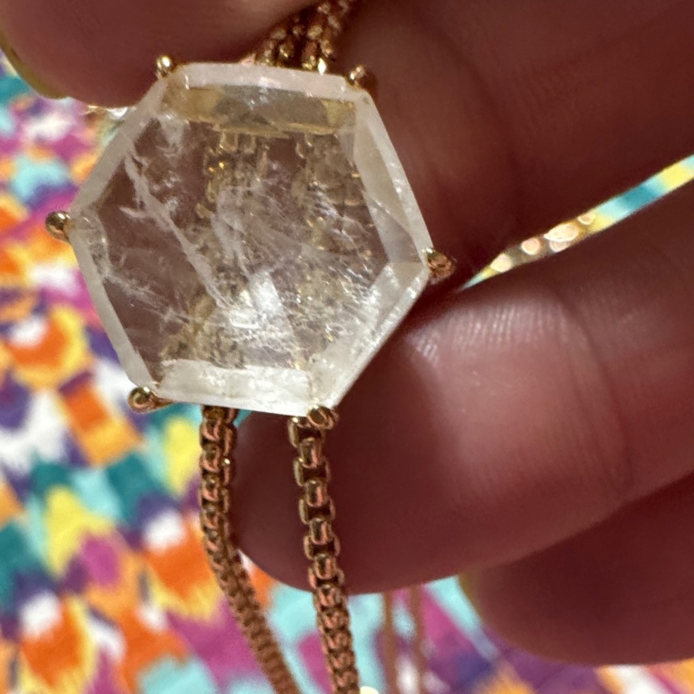 Bomb Party hexagon necklace